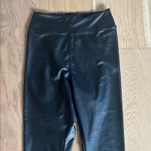 Aerie Black Faux Leather Leggings